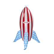 Inflatable Backyard Sprinkler Red and White Stripe Rocket 4th of July